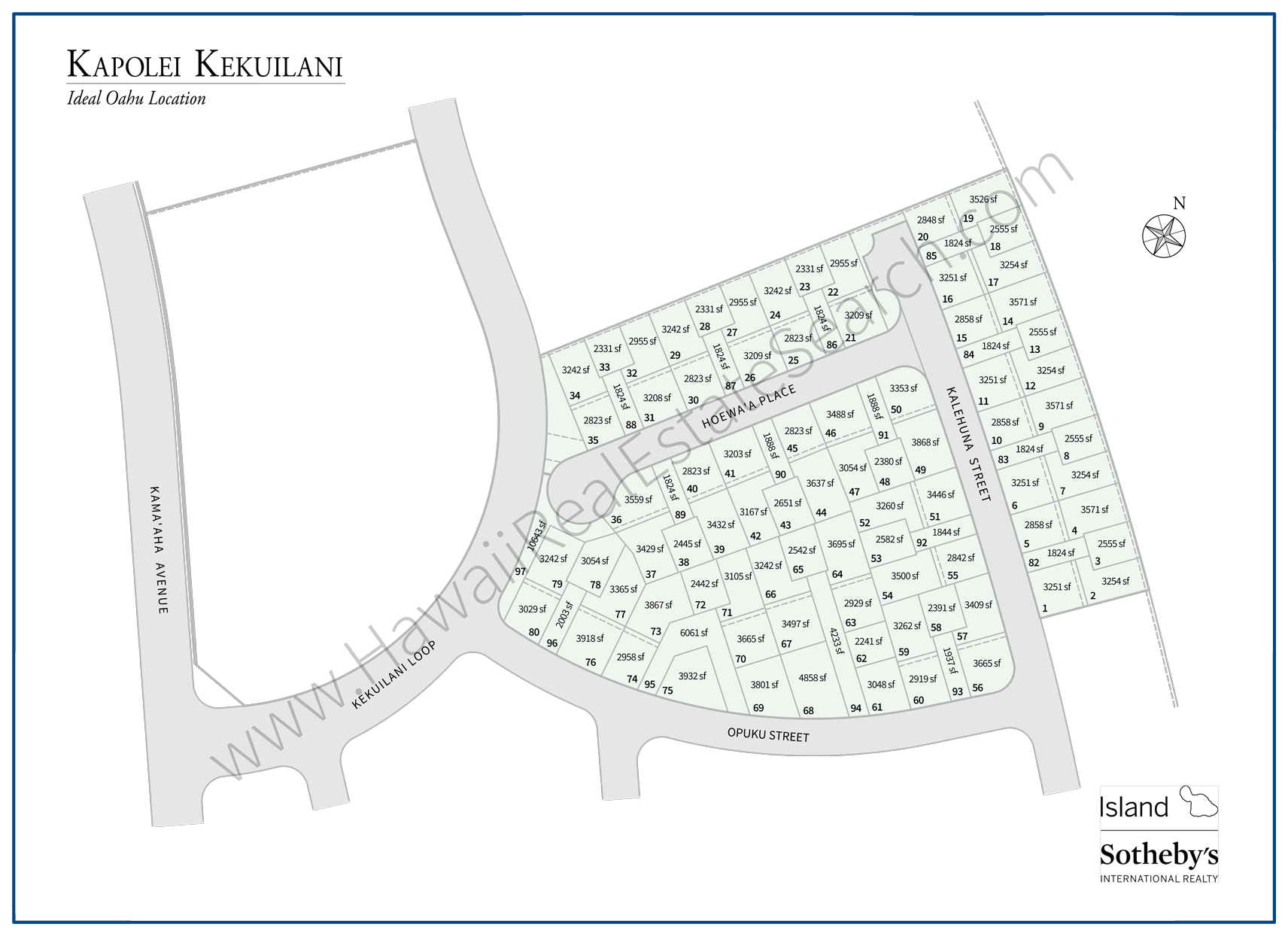 Kapolei Kekuilani Map